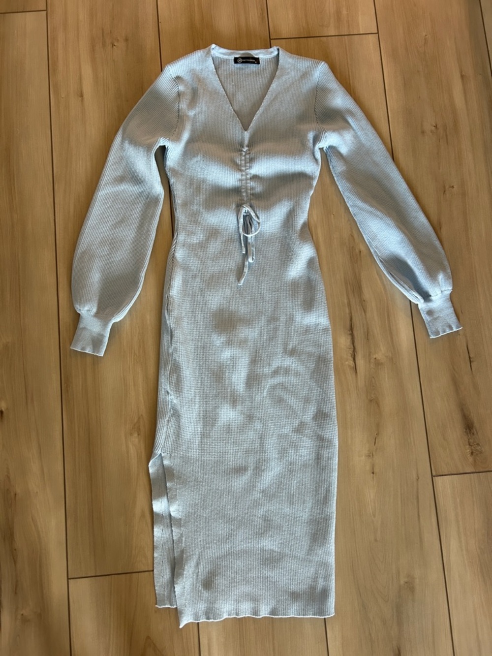 Pretty garden Light Blue Knit Dress